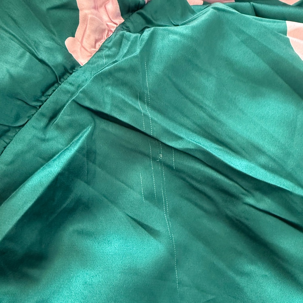 Petal & Pup Anabelle Halter Neck Midi Dress Green Pink - Picture 13 of 16